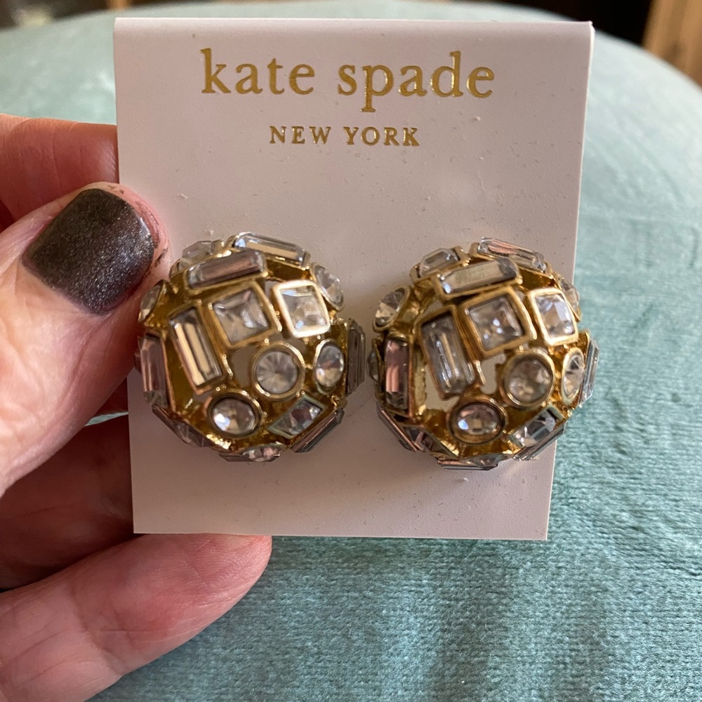Kate Spade Gold and CZ earrings